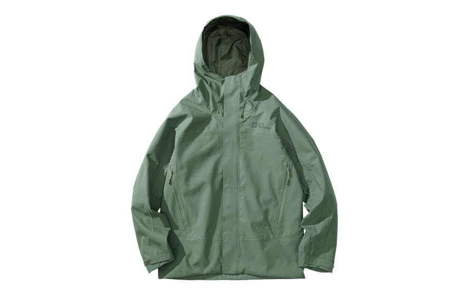 Jack Wolfskin KAMMWEG Business/Casual Waterproof, Windproof, Breathable, Water Repellent Windbreaker Jacket Men's