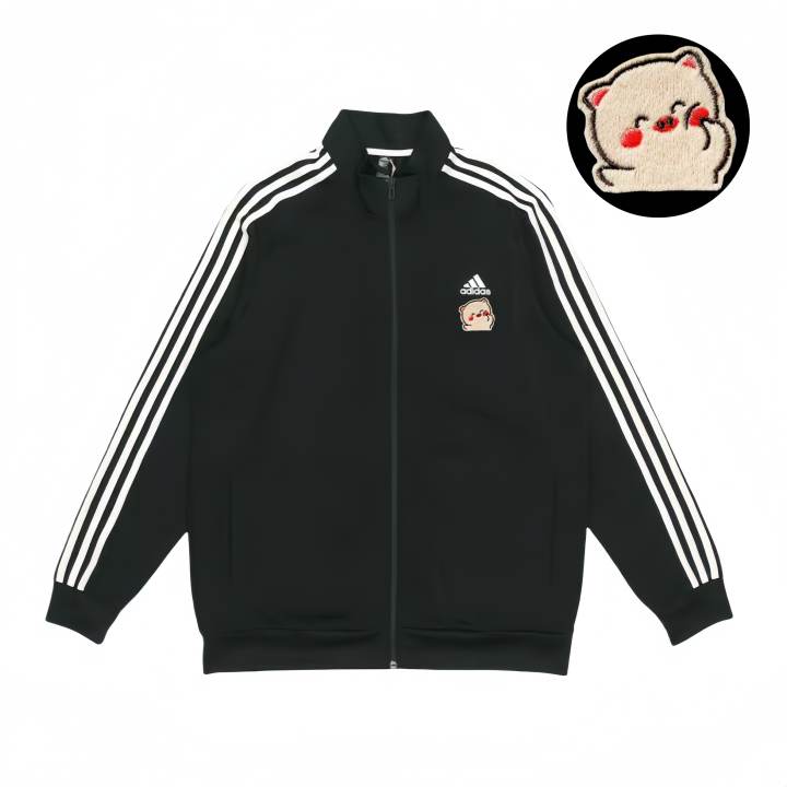 Adidas Adidas Jackets Unisex Black Stand Collar Moderate Pilot