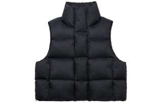 XVESSEL Vests Unisex Black Down Vests Y24X702B Stand Collar Moderate Other