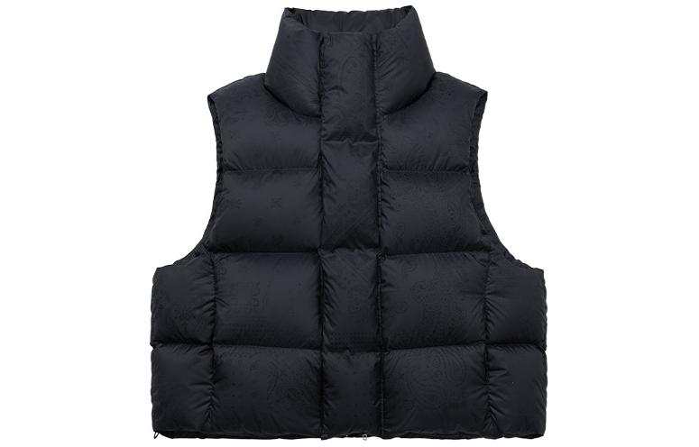 XVESSEL Vests Unisex Black Down Vests Y24X702B Stand Collar Moderate Other