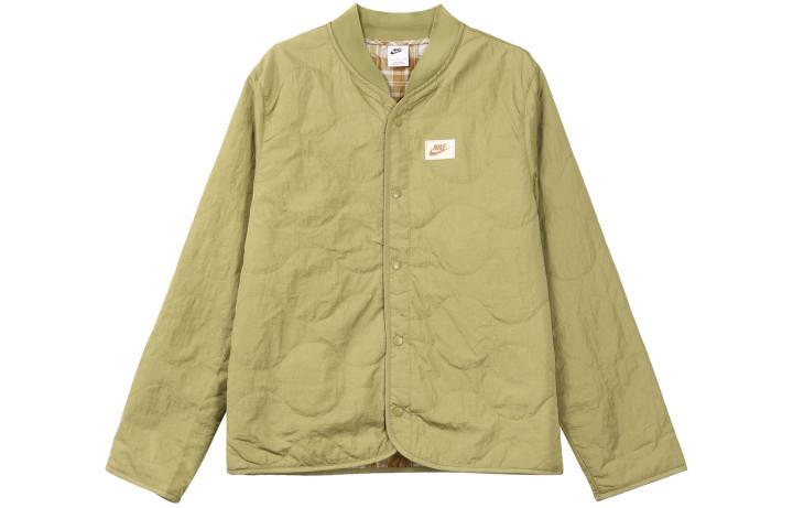 Nike Nike Puffer Jackets Men's Apple Wine Beige Yellow Baseball Collar Moderate Other