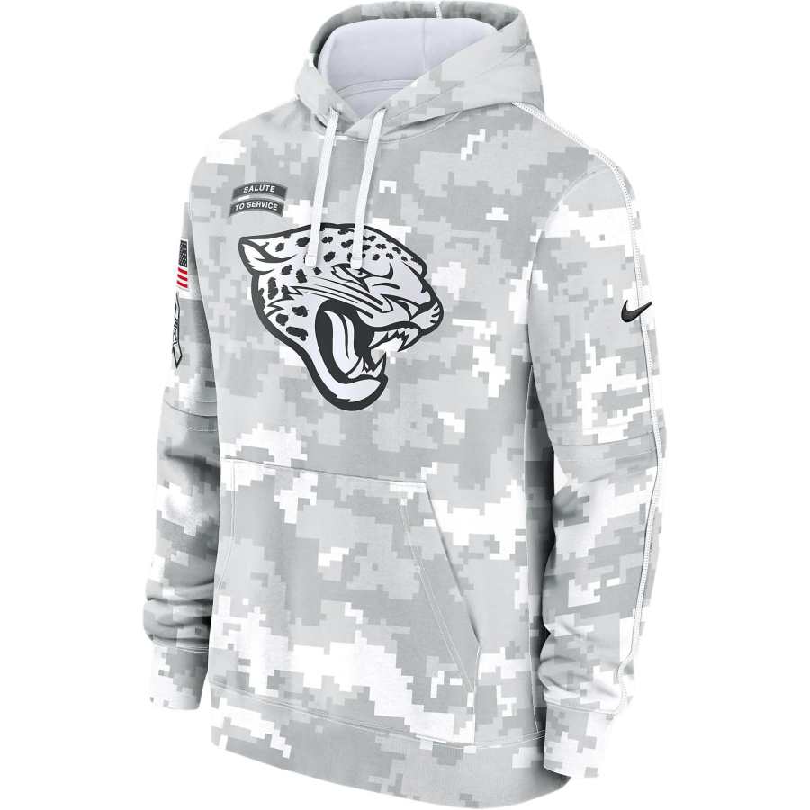 Nike Nike Jacksonville Jaguars Salute To Service Primary Edge Club Men's Nike Nfl Pullover Hoodie