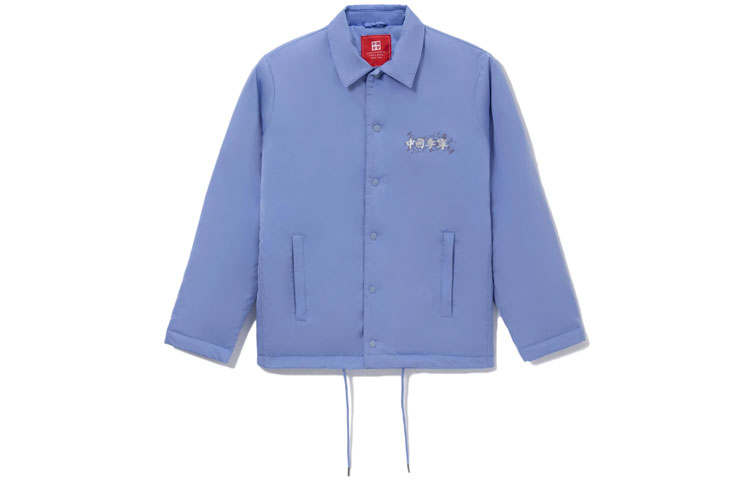 Li-Ning Li Ning Puffer Jackets Unisex Blue Lapel Moderate Other