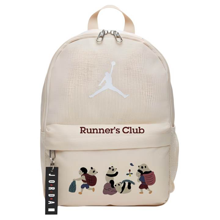 Jordan Jordan Polyester Backpack Unisex Pearl White