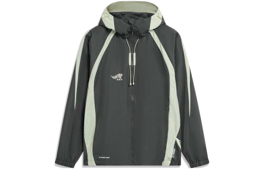 Li-Ning Li Ning Badfive Windproof Windbreaker Jacket Men's Obsidian Gray
