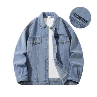 EOOVEN Denim Jackets Unisex Lapel Moderate Other