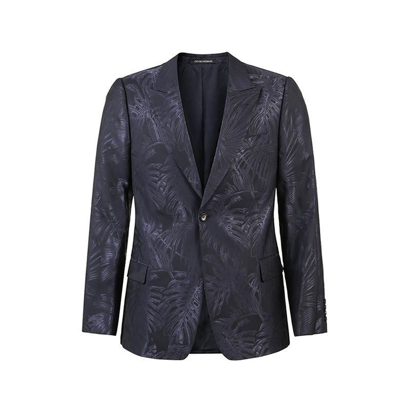 EMPORIO ARMANI SS24 Business Suit Coat Men's Dark Blue