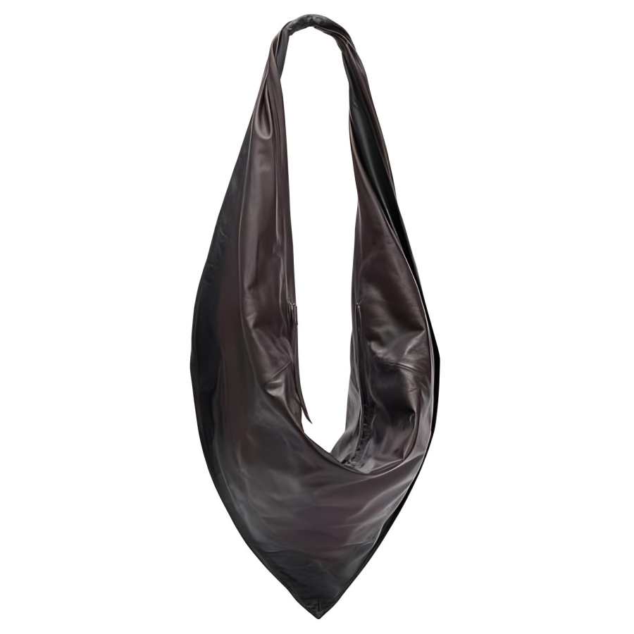 Lemaire Sheepskin Crossbody Bag, Shoulder Bag Large Women's Black