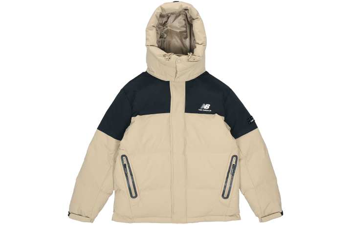 New Balance New Balance Down Jackets Men's Beige Yellow Hooded Moderate Other