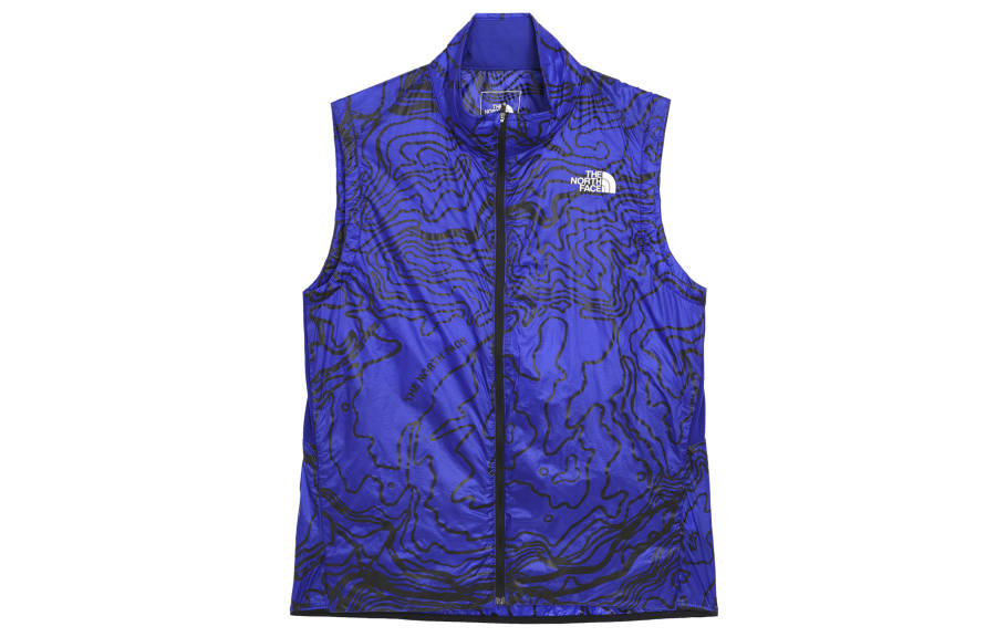 THE NORTH FACE Vests Men's Blue Stand Collar Moderate Other