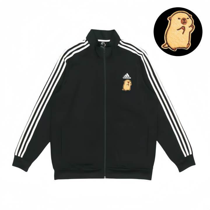 Adidas Adidas Jackets Unisex Black Stand Collar Moderate Pilot