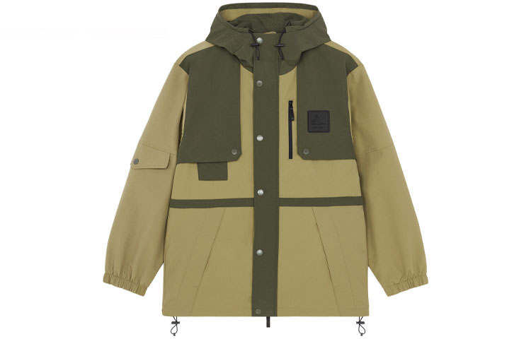 New Balance New Balance Puffer Jackets Men's Army Green Hooded Moderate