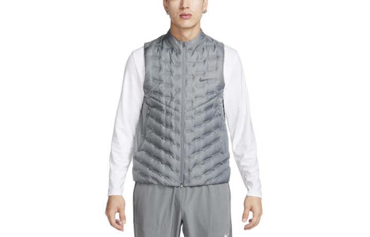 Nike Nike Down Vests Men's Smoke Gray Stand Collar Moderate Other