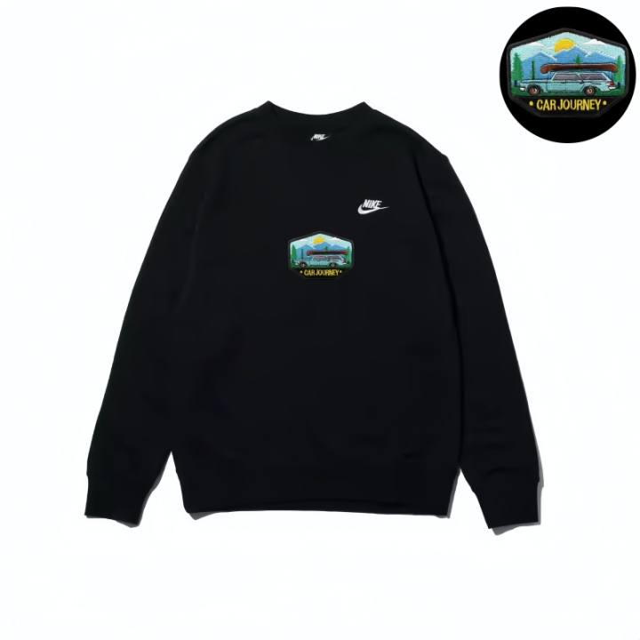 Nike Nike Sweatshirts Unisex Black Crew Neck Moderate Regular