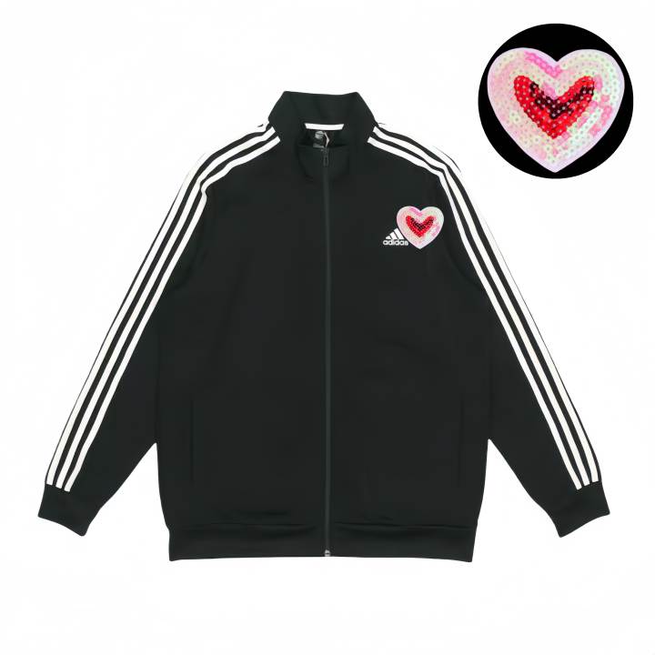 Adidas Adidas Jackets Unisex Black Stand Collar Moderate Pilot