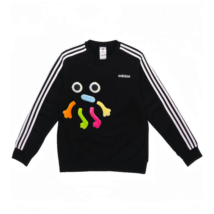 Adidas Adidas Sweatshirts Men's Black Crew Neck Moderate Regular