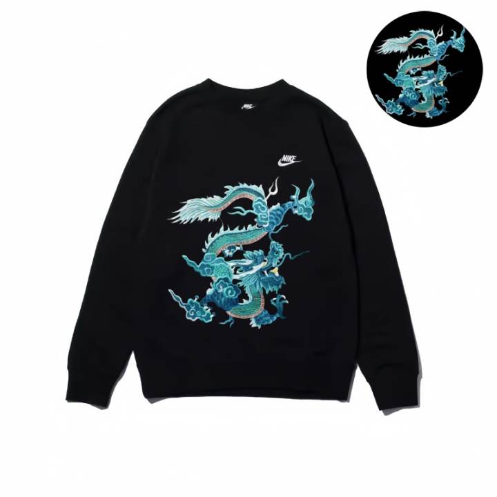 Nike Nike Sweatshirts Unisex Black Crew Neck Moderate Regular