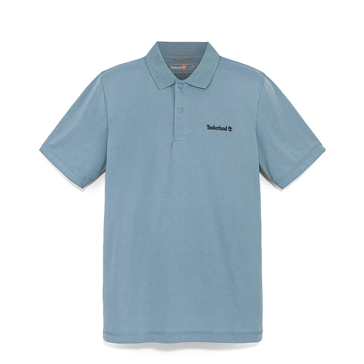 Timberland Polo Shirt Men's Steel Blue