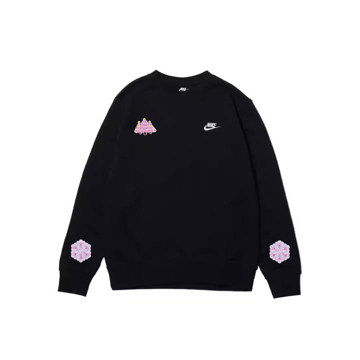 Nike Nike Sweatshirts Men's Black Crew Neck Moderate Regular