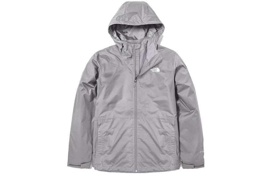 THE NORTH FACE Dryvent Waterproof And Windproof Windbreaker Jacket Men's Gray