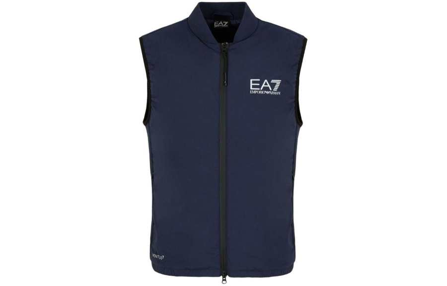 EMPORIO ARMANI EA7 SS24 Vest Men's Marine Blue