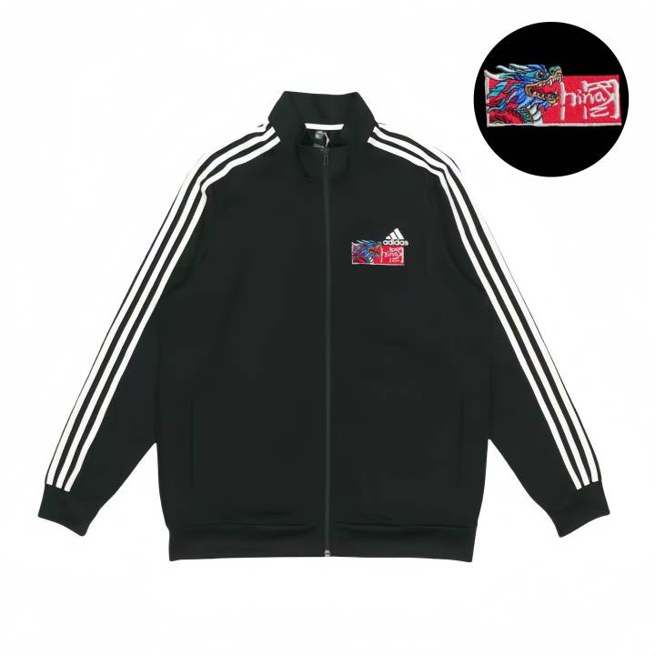 Adidas Adidas Jackets Unisex Black Stand Collar Moderate Pilot