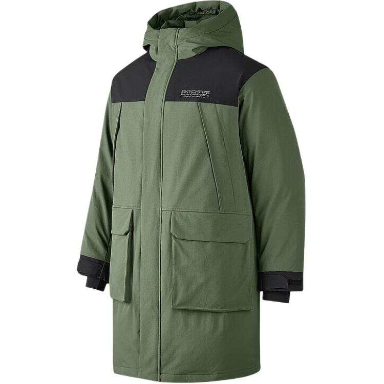Skechers Sports Life Collection Down Jacket Men's Thyme Green