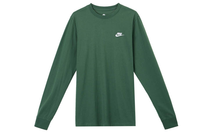 Nike Nike T Shirts Men's Green Crew Neck Moderate Straight Fit