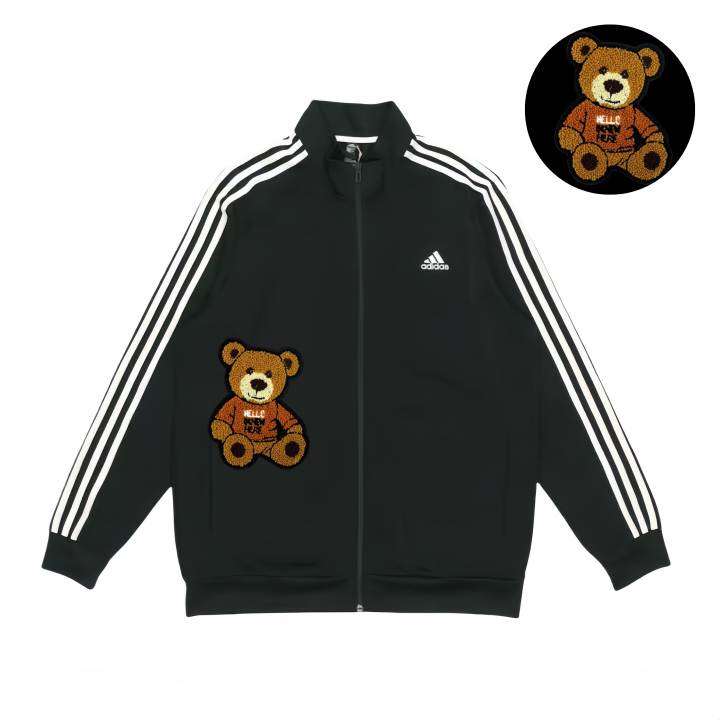 Adidas Adidas Jackets Unisex Black Stand Collar Moderate Pilot