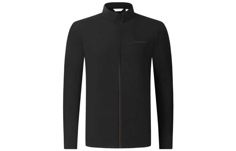 FILA Golf Jackets Men's Pitch Black Stand Collar Moderate Other