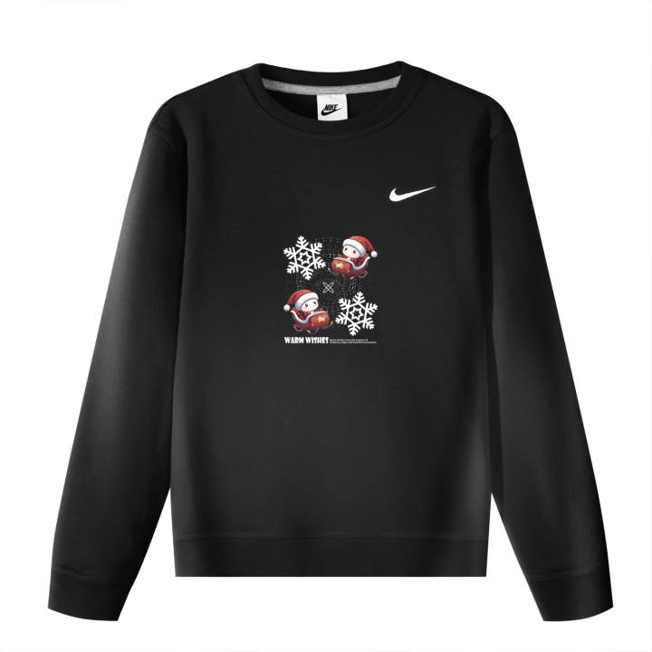 Nike Nike Sweatshirts Unisex Black Crew Neck Moderate Regular