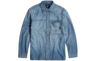 G-STAR RAW G STAR RAW Denim Jacket Men's Faded Dark Blue