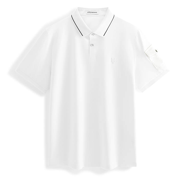 PEACEBIRD MEN Polo Shirt Men's White 1