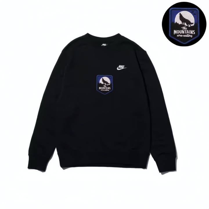 Nike Nike Sweatshirts Unisex Black Crew Neck Moderate Regular