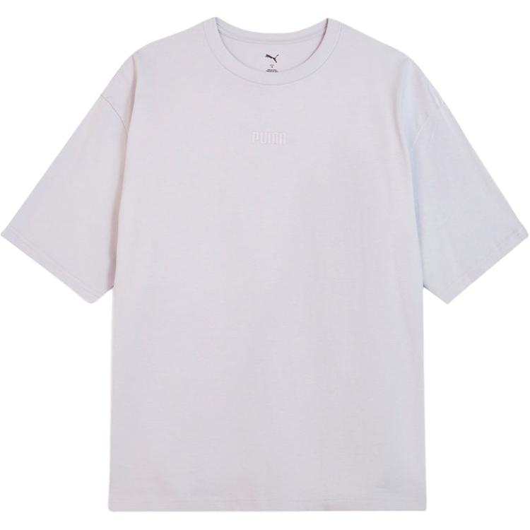 PUMA T Shirts Men's Pink Crew Neck Moderate