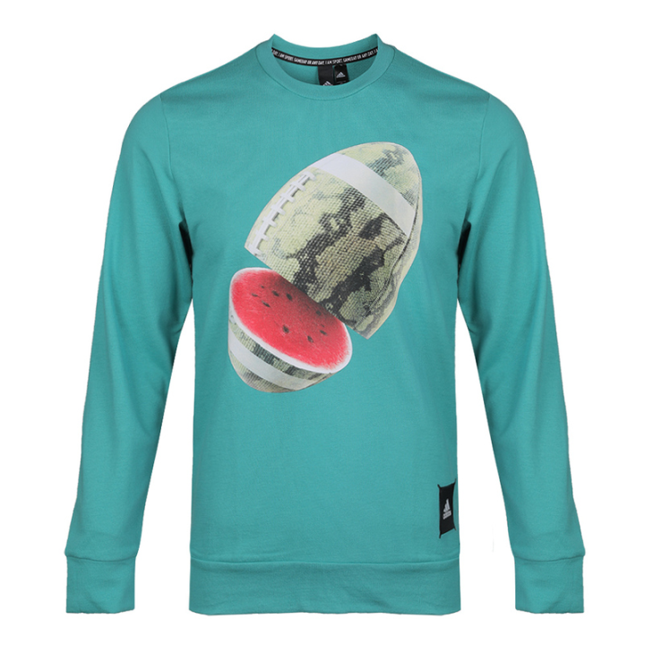 Adidas Adidas Sweatshirts Men's Green Crew Neck Moderate Other