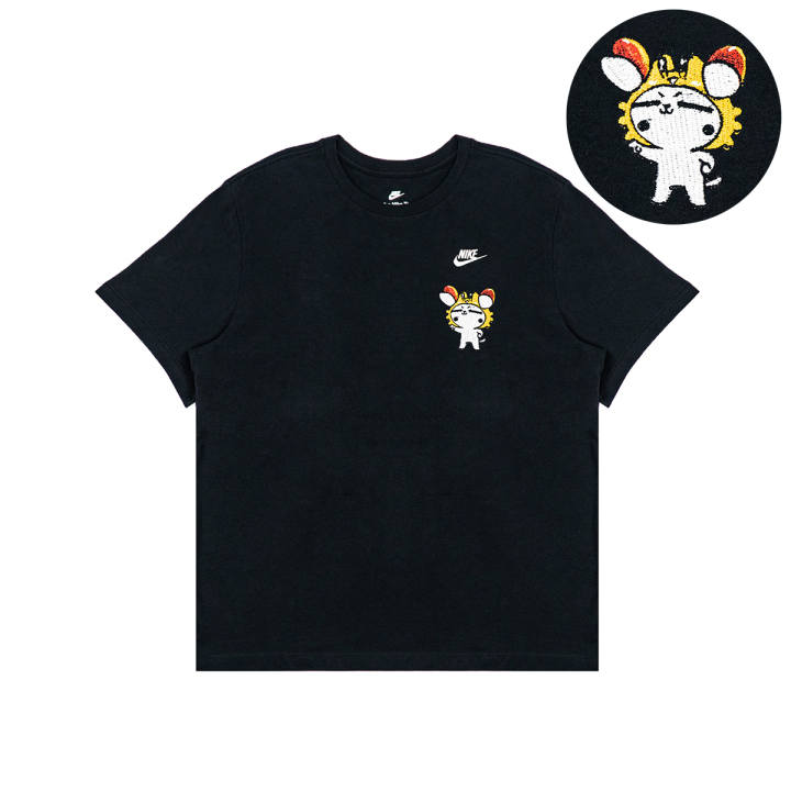 Nike Nike T Shirts Unisex Black Crew Neck Moderate Straight Fit