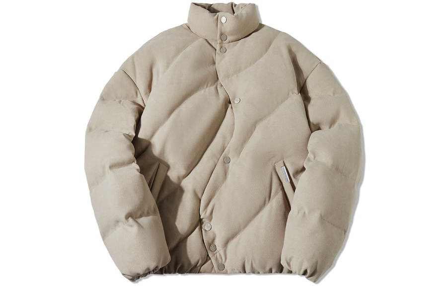 ROCAWEAR Down Jackets Unisex Stand Collar Thickened Quilted Down Jacket
