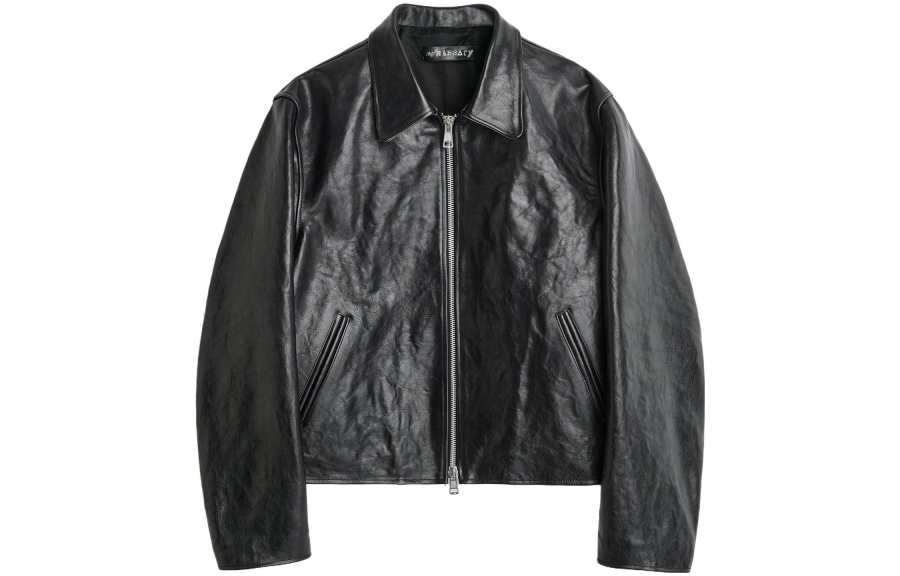 OUR LEGACY Our Legacy Top Dyed Leather Mini Jacket