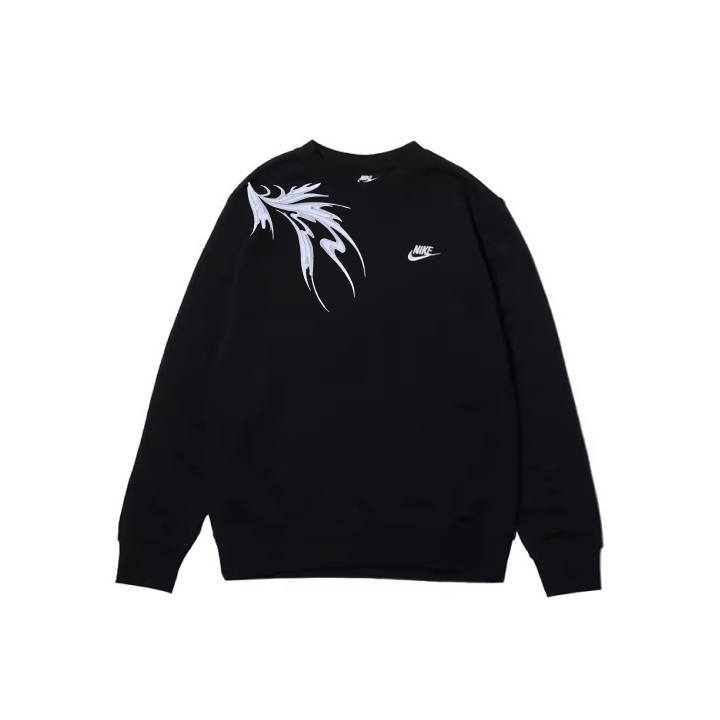 Nike Nike Sweatshirts Men's Black Crew Neck Moderate Regular