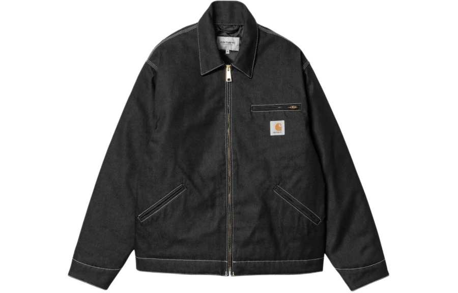 Carhartt WIP OG Detroit Jacket Denim Jacket Men's Black Rigidity