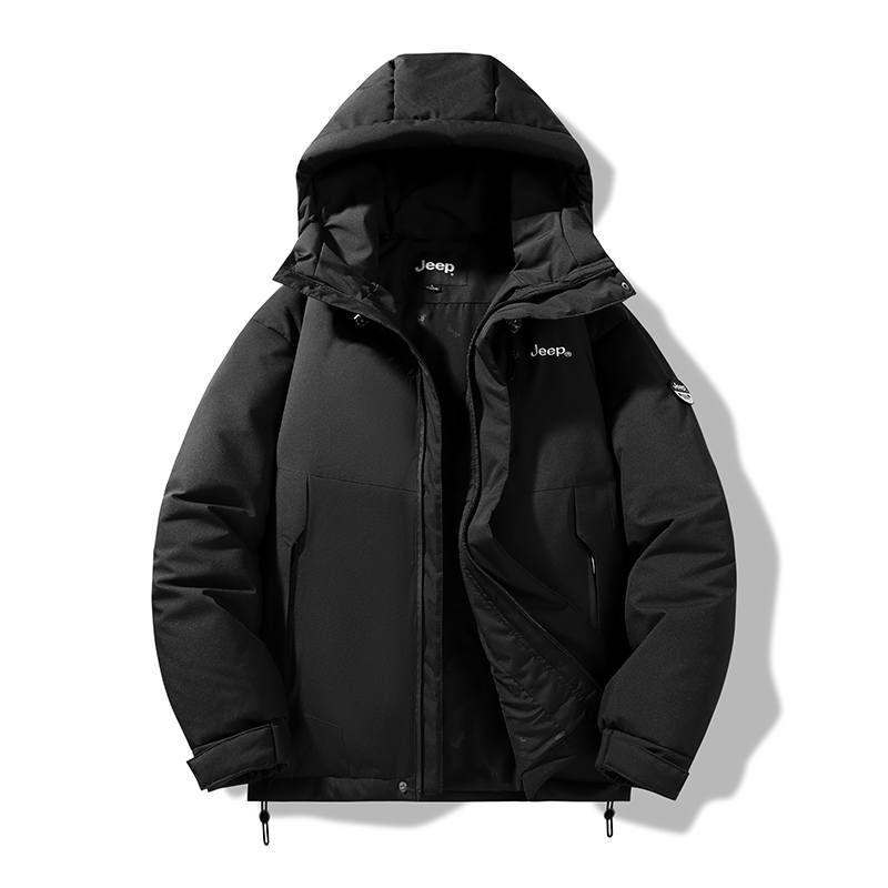 Jeep Jeep Down Jackets Unisex Hooded Thickened Down Coat