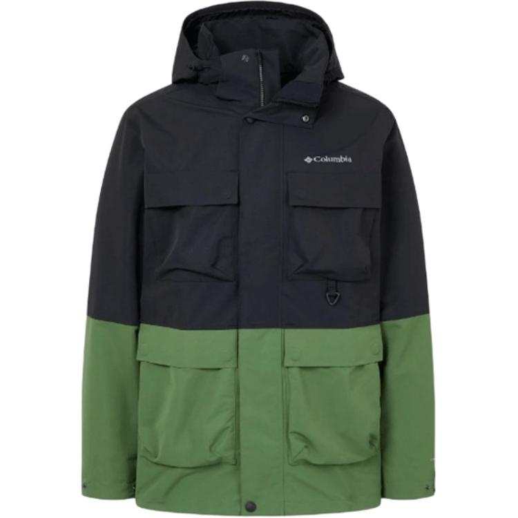Columbia Transit Waterproof And Warm Windbreaker Jacket Men's Dark Black