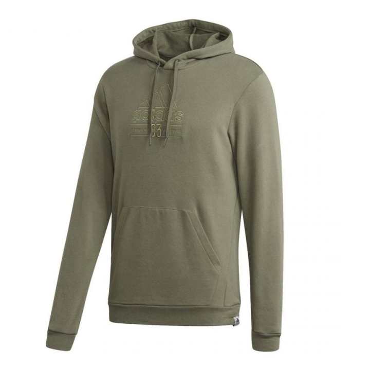 Adidas Adidas Sweatshirts Men's Green Hooded Moderate Regular