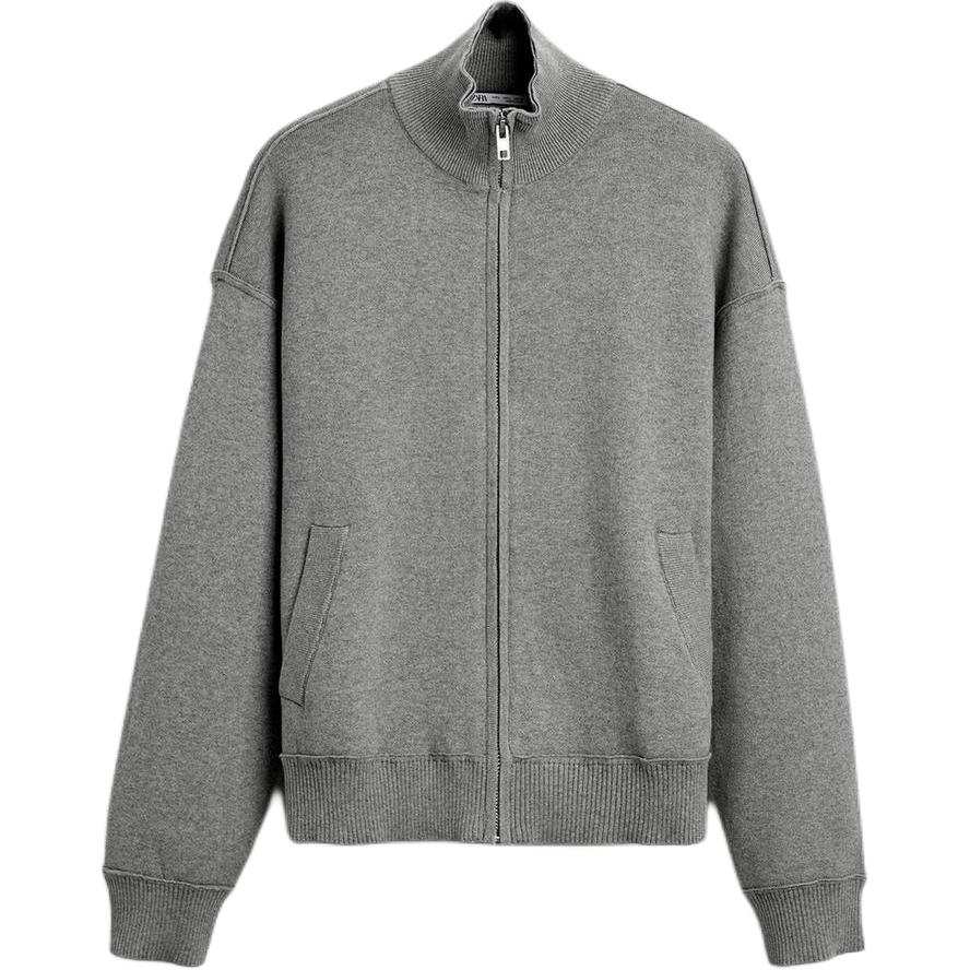 ZARA Jackets & Coats Men's Zebra Print Gray