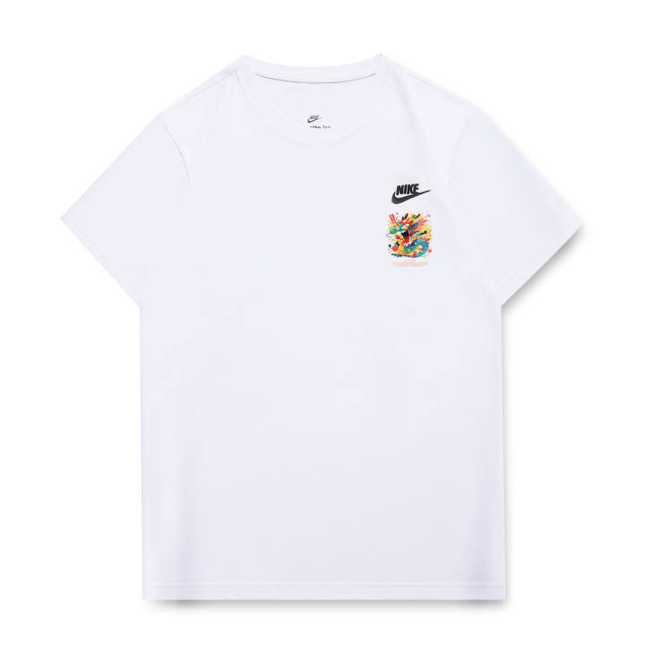 Nike Nike T Shirts Unisex White Crew Neck Moderate Straight Fit