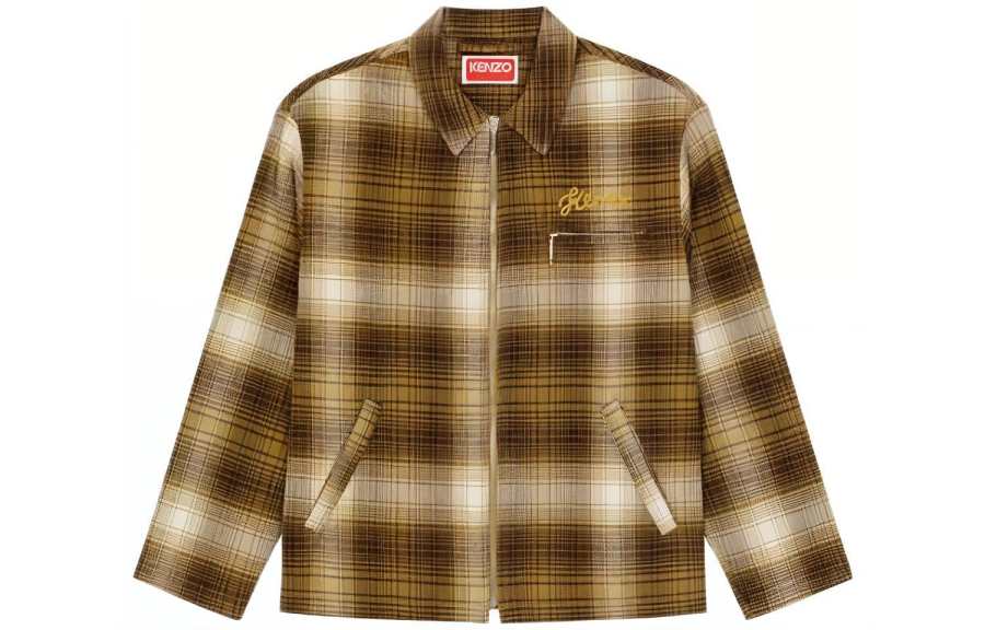 KENZO KENZO Plaid check Cotton Shirt Jacket