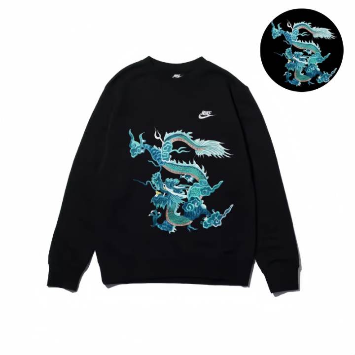 Nike Nike Sweatshirts Unisex Black Crew Neck Moderate Regular