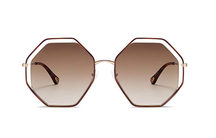 Chloé Chloe Full Rim Metal Irregular Shape Sunglasses Unisex