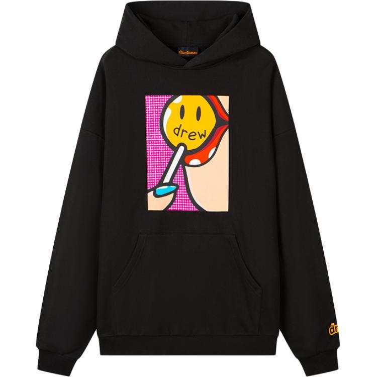 Drew House SS25 Sweet Tooth Hoodie Sweet Tooth Sweatshirt Unisex Black